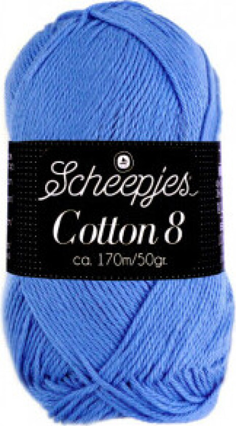 Cotton 8 Garn Unicolor 506 Lavendel Blå