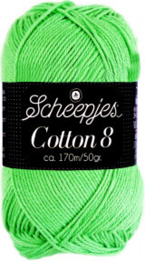 Cotton 8 Garn Unicolor 517 Grønn