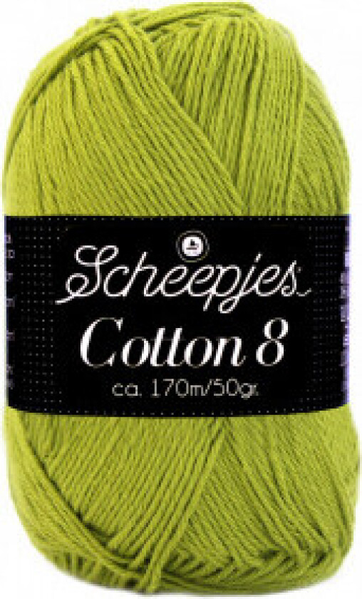 Cotton 8 Garn Unifarget 669 Oliven