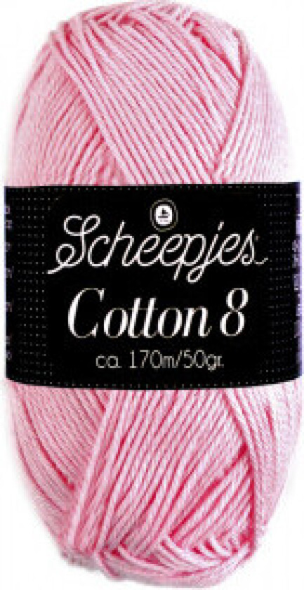 Cotton 8 Garn Unicolor 718 Rosa