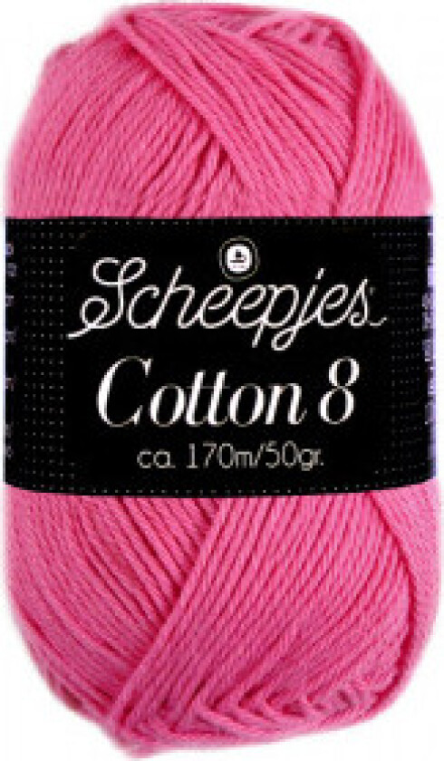 Cotton 8 Garn Unicolor 719 Rosa