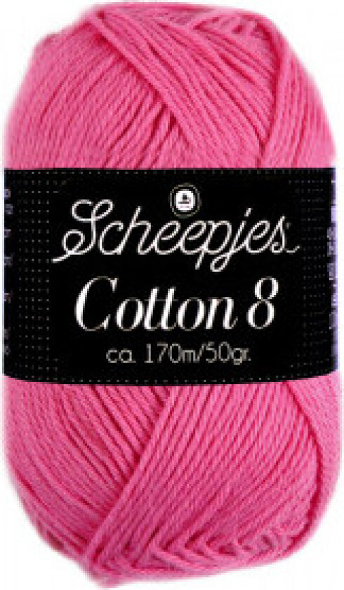 Cotton 8 Garn Unicolor 719 Rosa