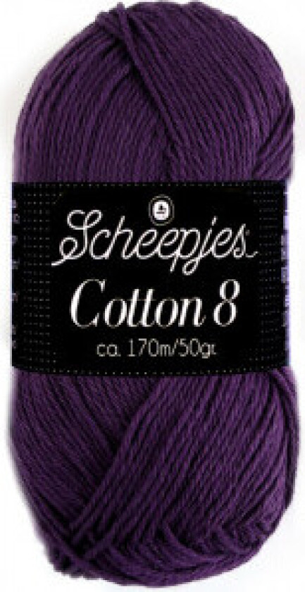 Cotton 8 Garn Unicolour 721 Aubergine