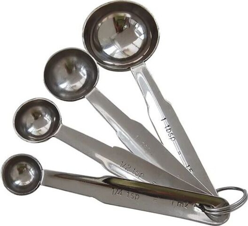 De Buyer målesett 1–15 ml 4 deler Rustfritt stål