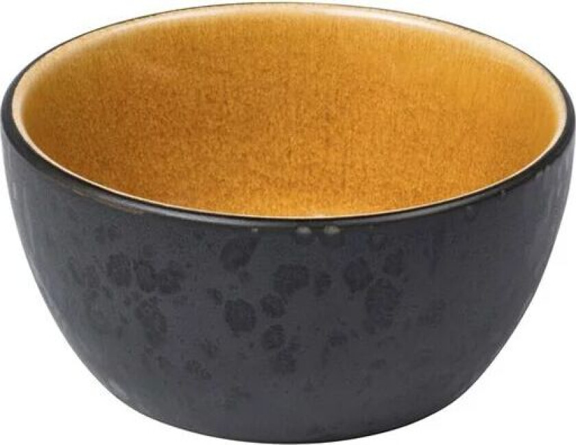 skål Ø 10 cm svart Svart-amber