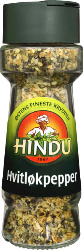 Hvitløkspepper 45g glass