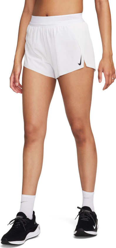 Dri-Fit Aeroswift Dv Running Shorts Dame White/Black L