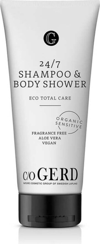 c/o GERD 24/7 Shampoo & Body Shower, 200 ml c/o GERD Bad- & Dusjkrem