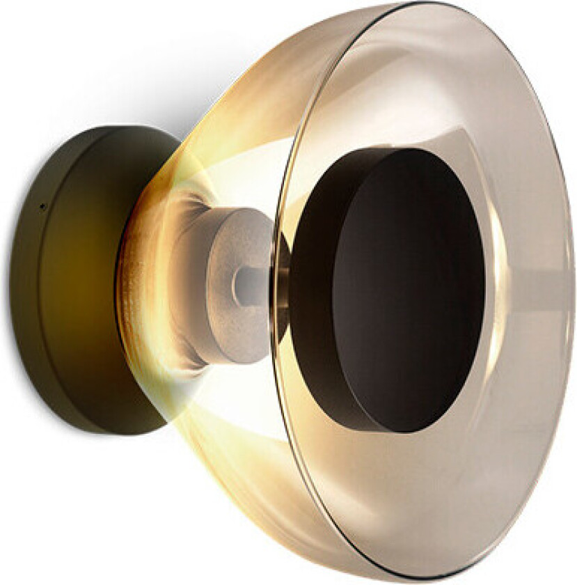 - Aura Vegglampe w/Canopy Transparent Smoked