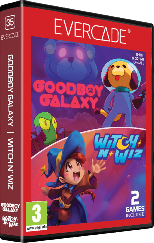 Goodboy Galaxy/Witch n' Wiz - Evercade - Retro