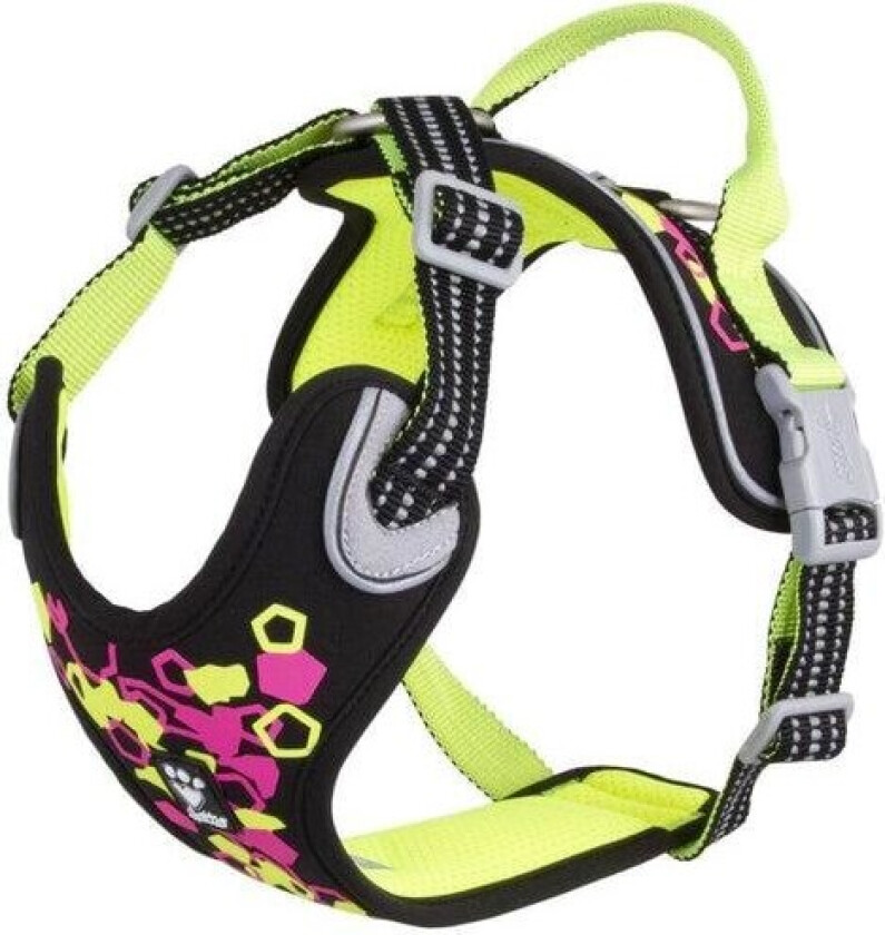 Bilde av Hurtta Weekend Warrior Hundesele Neon & Sort (60-80 cm)