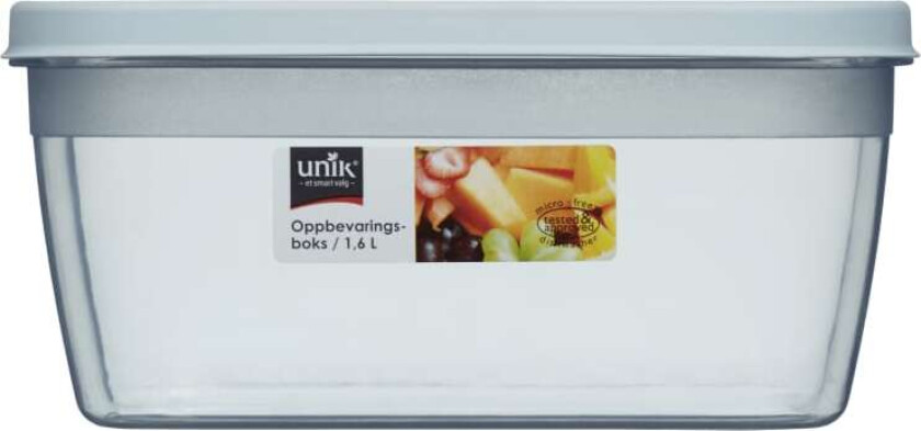 Oppbevaringsboks Rektangulær 1,6l
