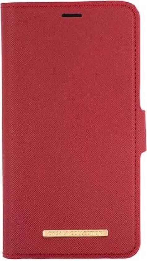 iPhone 12 Pro / 12 Collection Wallet PU Skinndeksel m. Lommebok - Rød