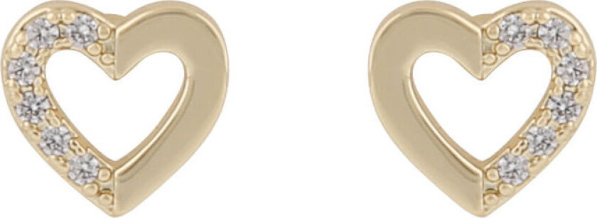 Snö Of Sweden Brooklyn Small Earring Gold/Clear Onesize