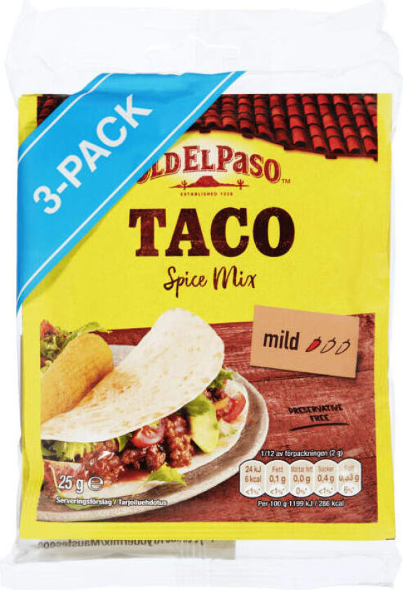 Taco Spice Mix 3x25g