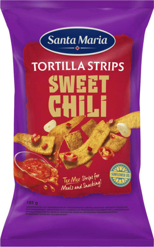 Tortilla Strips Sweet Chili 185g St.Maria
