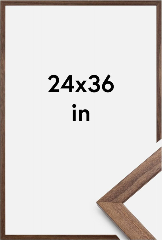 Ramme Stilren Akrylglass Valnøtt 24x36 Inches (60,94x91,44 Cm)