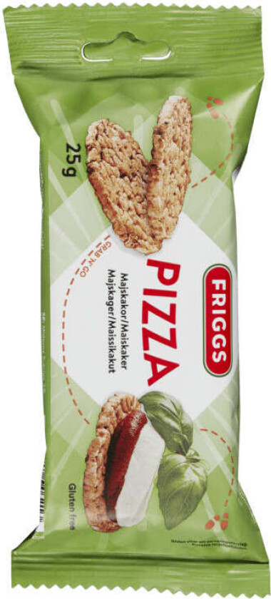 Maiskaker Pizza glutenfri 25g
