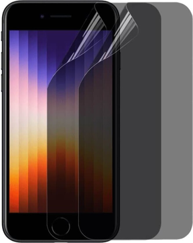 2-pak Privacy Skjermbeskytter 3D Soft HydroGel Apple iPhone SE 3 (2022)