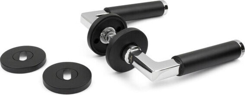 Innvendig Dørvrider Brighton Sort/krom Forbrukerpakning