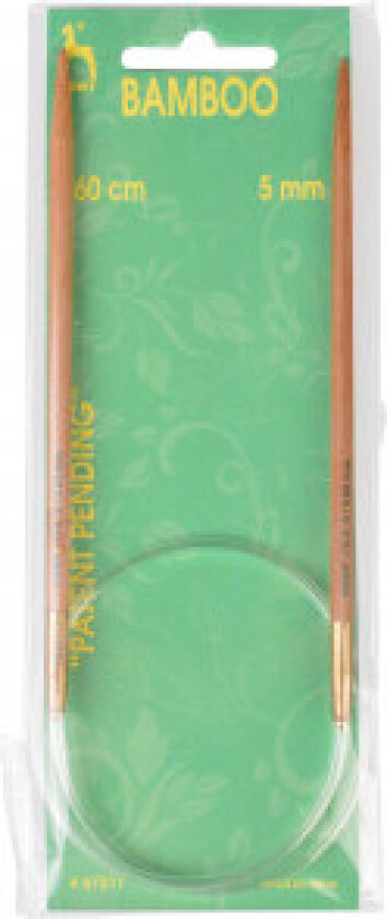 Rundpinner Bambus 60cm 5,00mm / 23.6in US 8