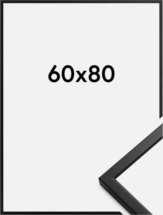 Ramme Oslo Akrylglass Svart 60x80 Cm