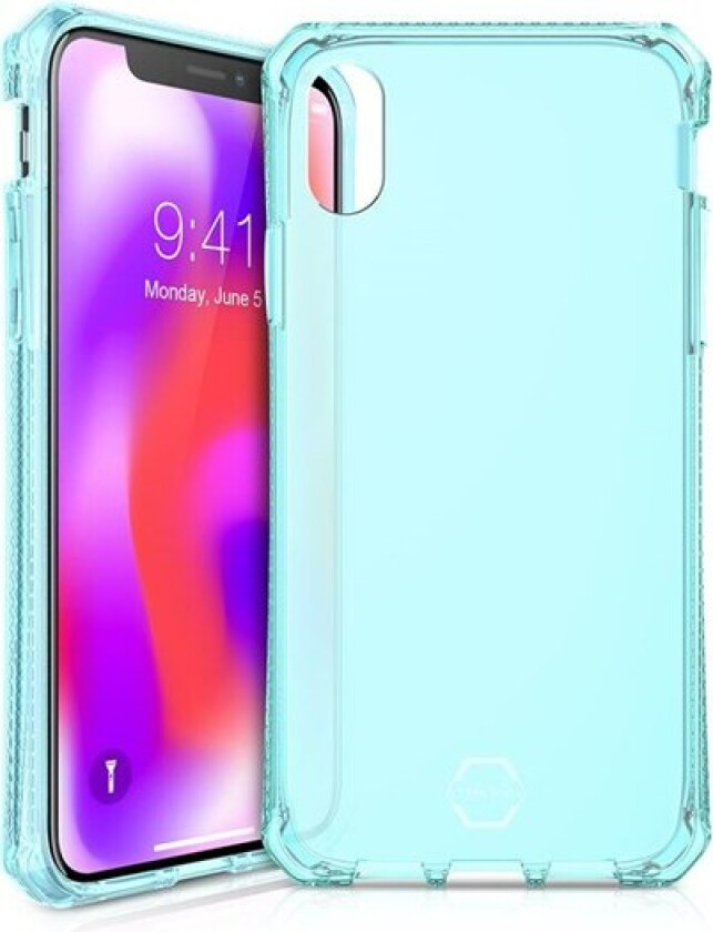 Cover for iPhone XS Max. Transparent Blue