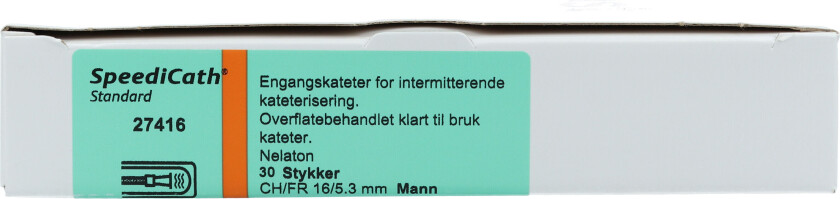 27416 kateter Std mann CH 16, 30 stk