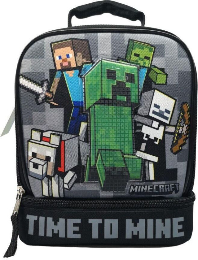 Minecraft Time To Mine Isolert Matboks Lunsjpose 25x20x12cm