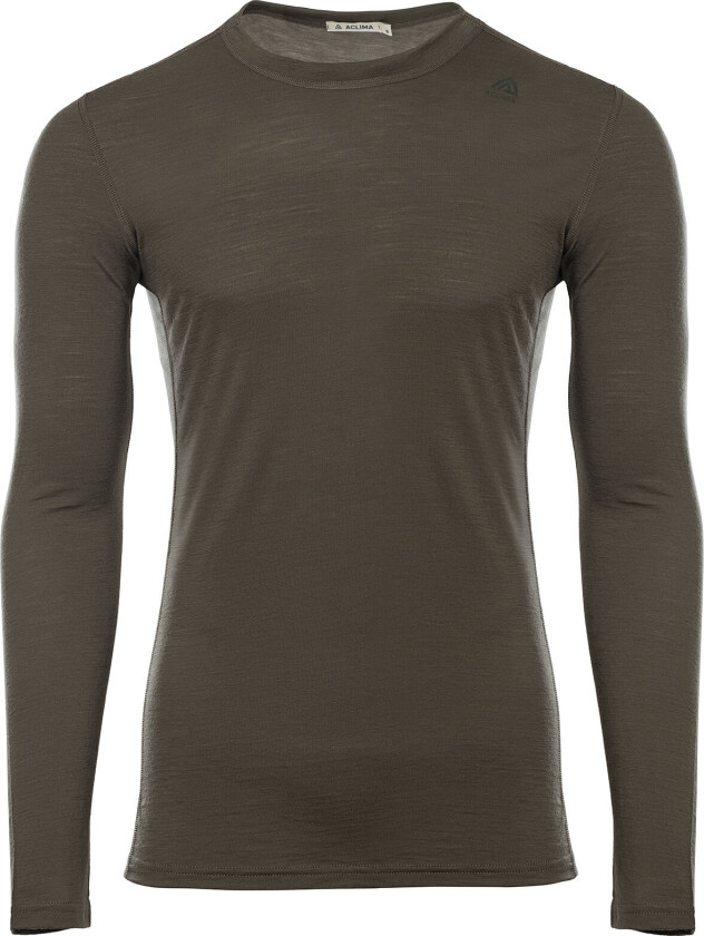 Men's LightWool Undershirt Long Sleeve Tarmac M, Tarmac