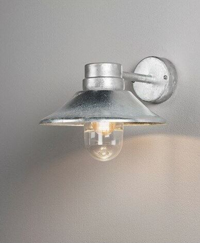 Vega vegglampe E27 galvanisert