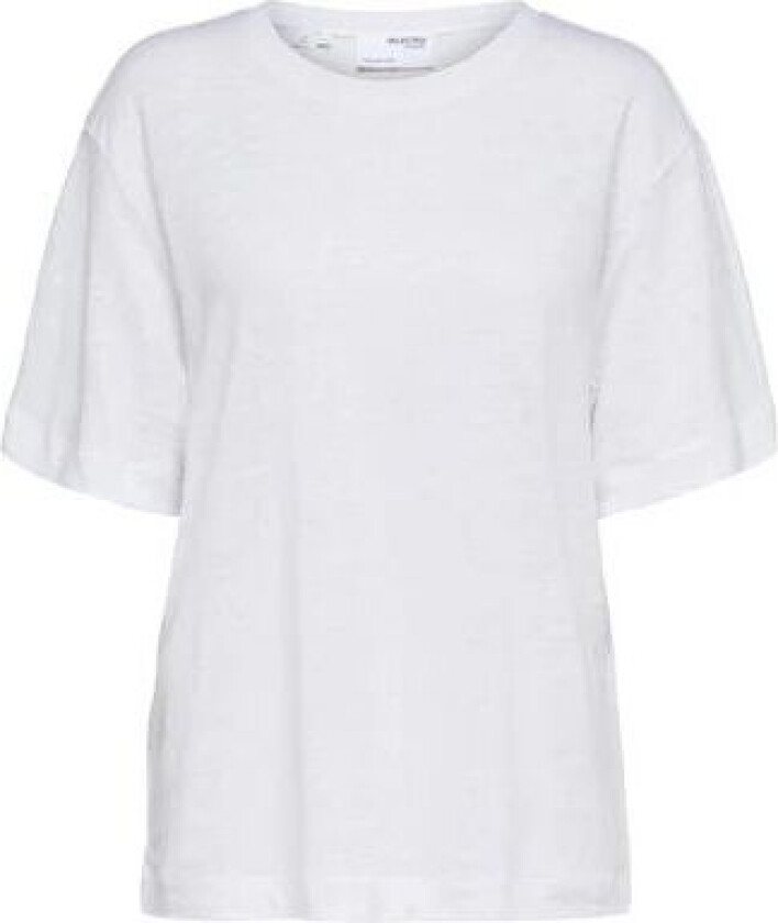 Vilja Linen SS Tee - Bright White M