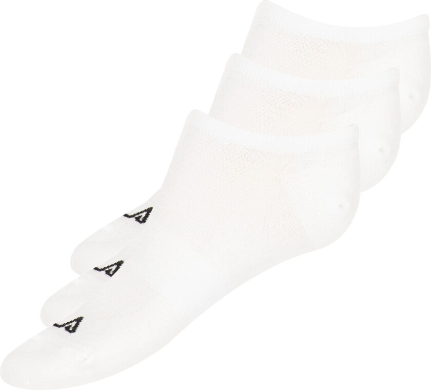 Bula Junior 3PK No Show Socks, ankelsokker, junior White