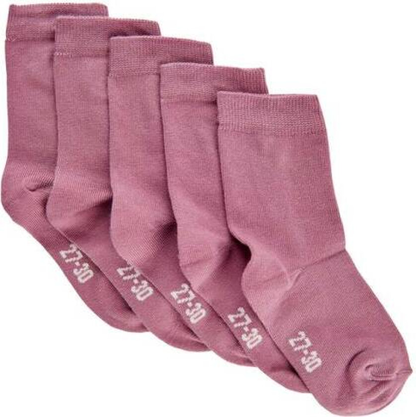 5-Pack Sokker Til Barn, Dusky Orchid