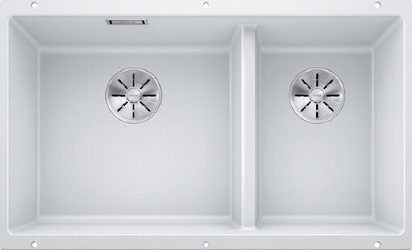 Subline 430/270-U kjøkkenvask, 75,5x46 cm, hvit
