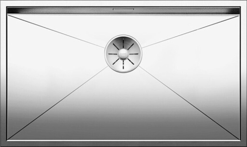 Zerox 700-U kjøkkenvask, 74x44 cm, rustfritt stål