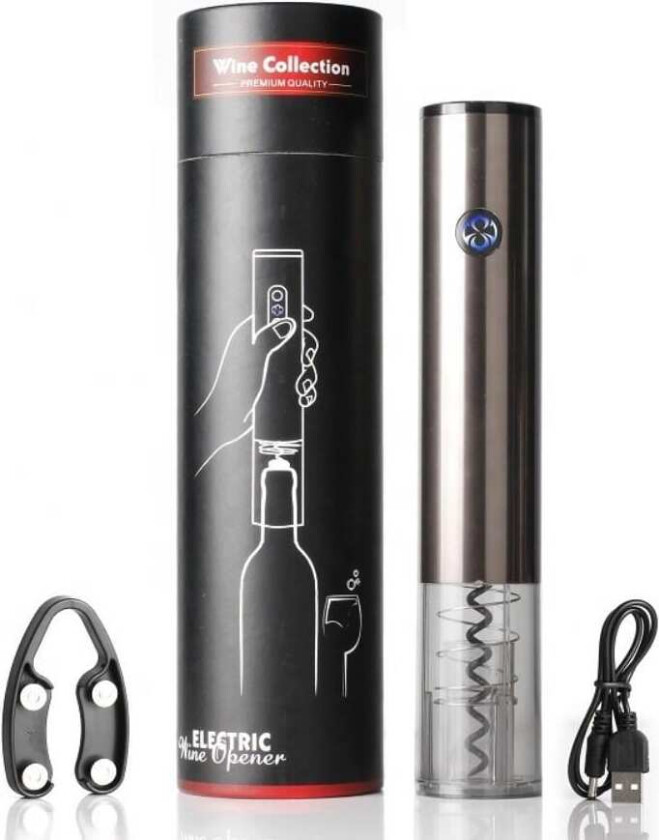 INF Elektrisk vinåpner med USB-lading