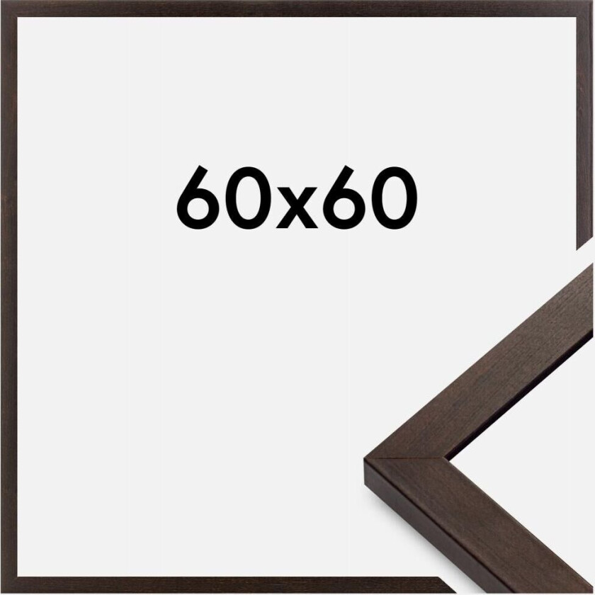 Ramme Selection Akrylglass Valnøtt 60x60 Cm