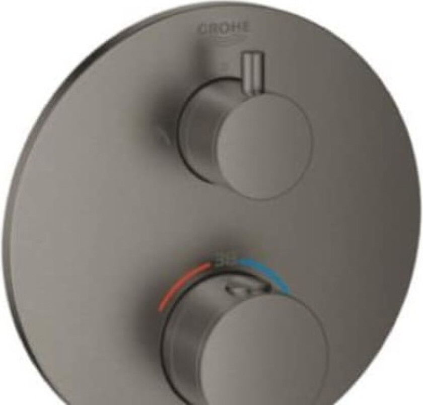 Grohe Atrio termostat bruser - Forplade til hovedbruser + håndbruser, børstet hard graphite