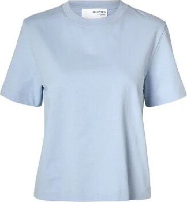 Essential Ss Boxy Tee - Cashmere Blue L