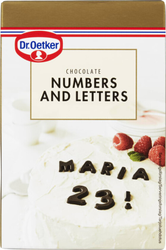 Tall og Bokstaver 60g Dr.Oetker