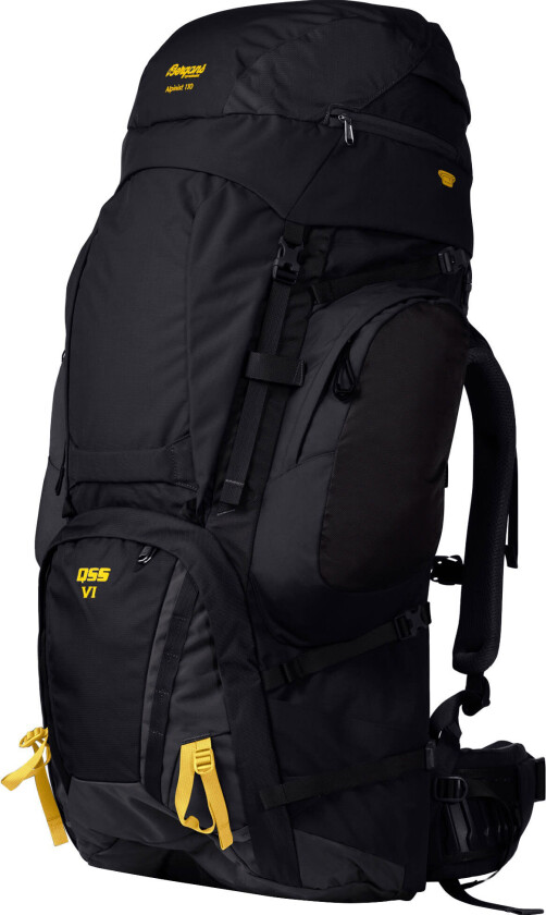 Bergans Of Norway Alpinist V6 Large 130l Black / Waxed Yellow 130L