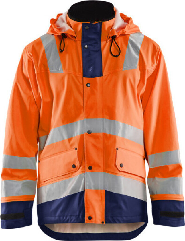 Regnjakke NIVÅ 2 High Vis Ora