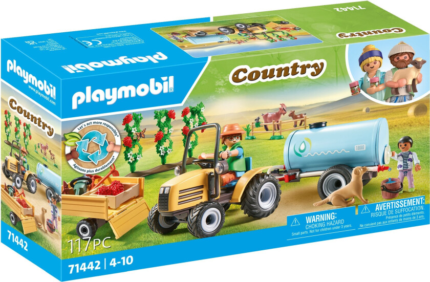 Bilde av - Tractor with trailer and water tank (71442)
