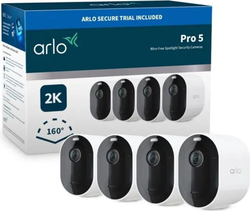 Bilde av Arlo Pro 5 4-pack Spotlight Camera 2K