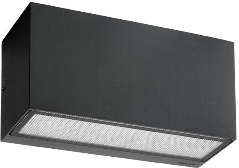 - Asker LED Up/Down Utendørs Vegglampe 22,5 cm Svart