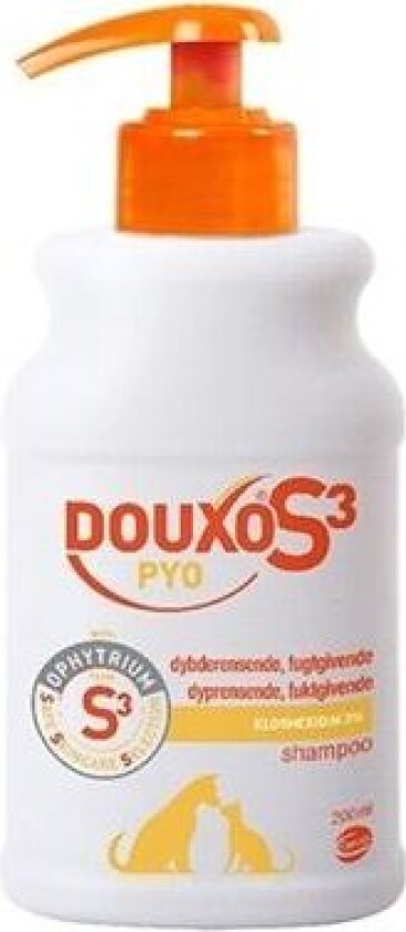S3 Pyo Shampoo til hund og katt 200 ml