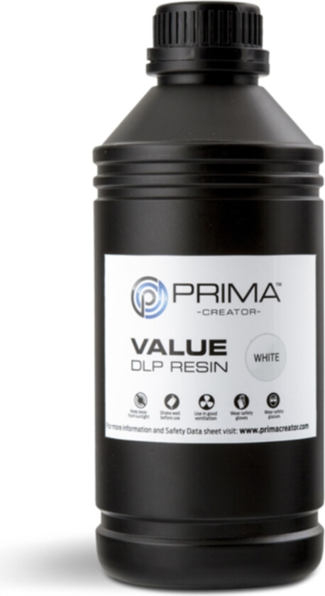 Creator Value DLP / UV Resin 1000 ml hvit