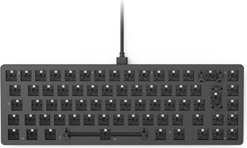 GMMK 2, 65%, Koblet med ledninger (ikke trådløs), USB, Mekanisk nøkkelbryter, RGB LED, Sort