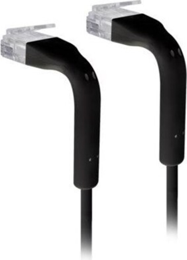 UniFi Cat6 patchkabel - 30cm - svart - ultratynn og fleksibel